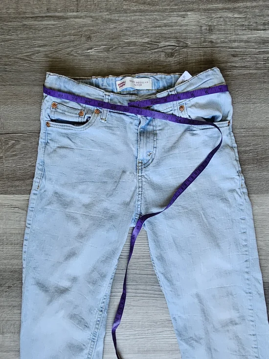 Levi's Light Blue Slim Straight Kid's Jeans - Picture 15 of 16